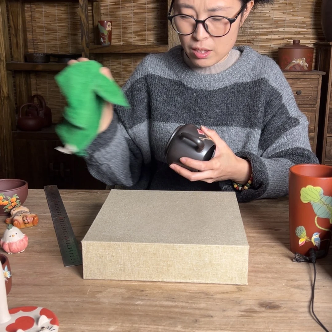 老***)紫砂茶叶罐红色南瓜8888888888