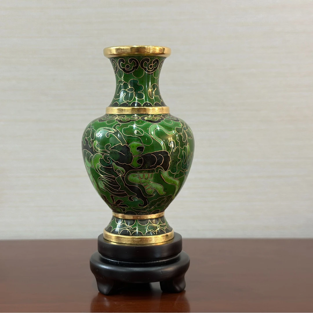 瑞蓝轩景泰蓝大龙瓶周器垒赏瓶非遗手工艺铜胎掐丝珐琅摆件商务