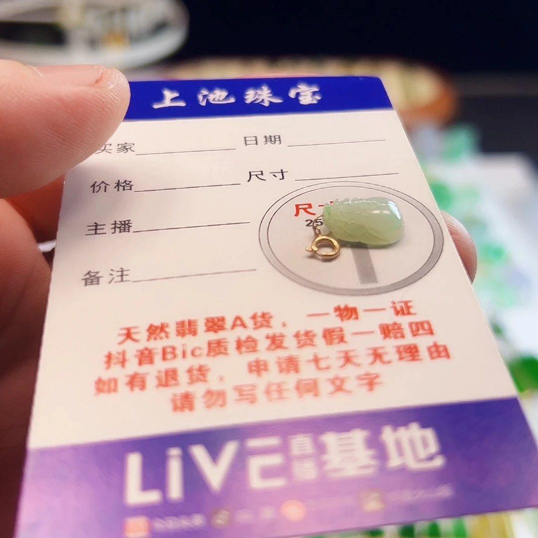 颈饰18K金镶嵌翡翠翡翠