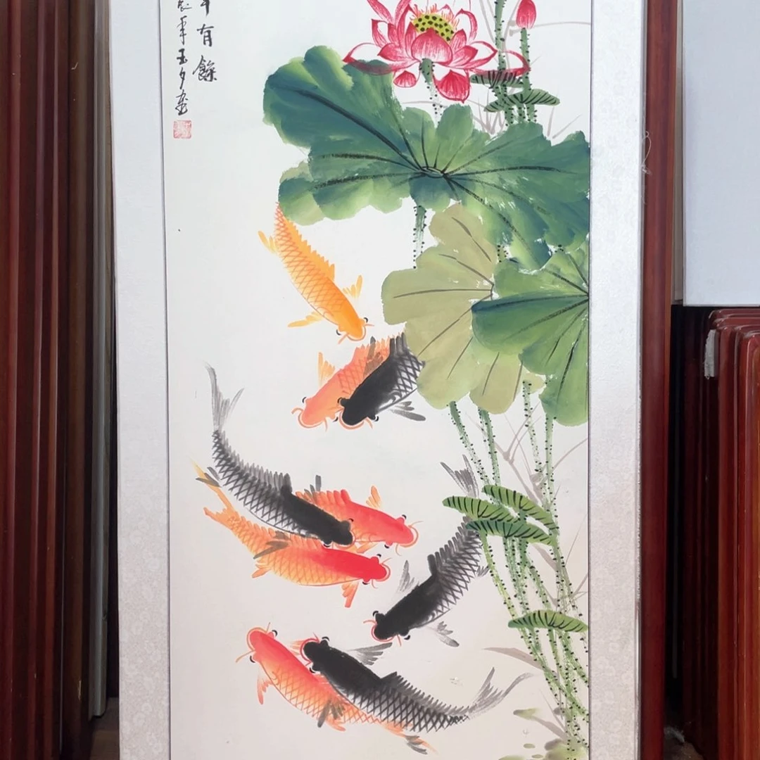 国画带框尺寸63*123厘米