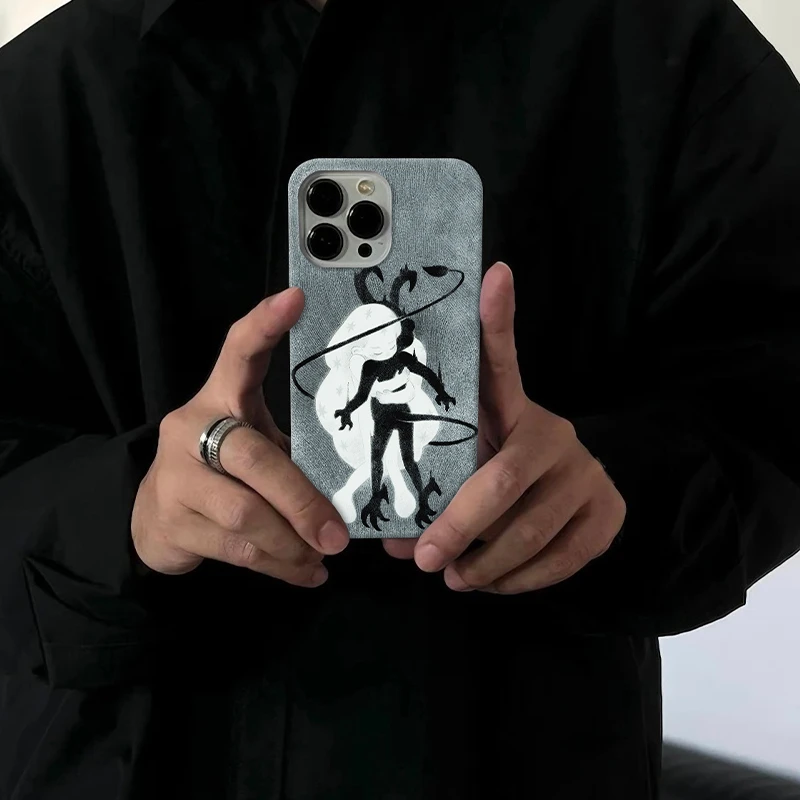 天使恶魔适用苹果16pro创意手机壳15promax个性14小众13/12/潮牌