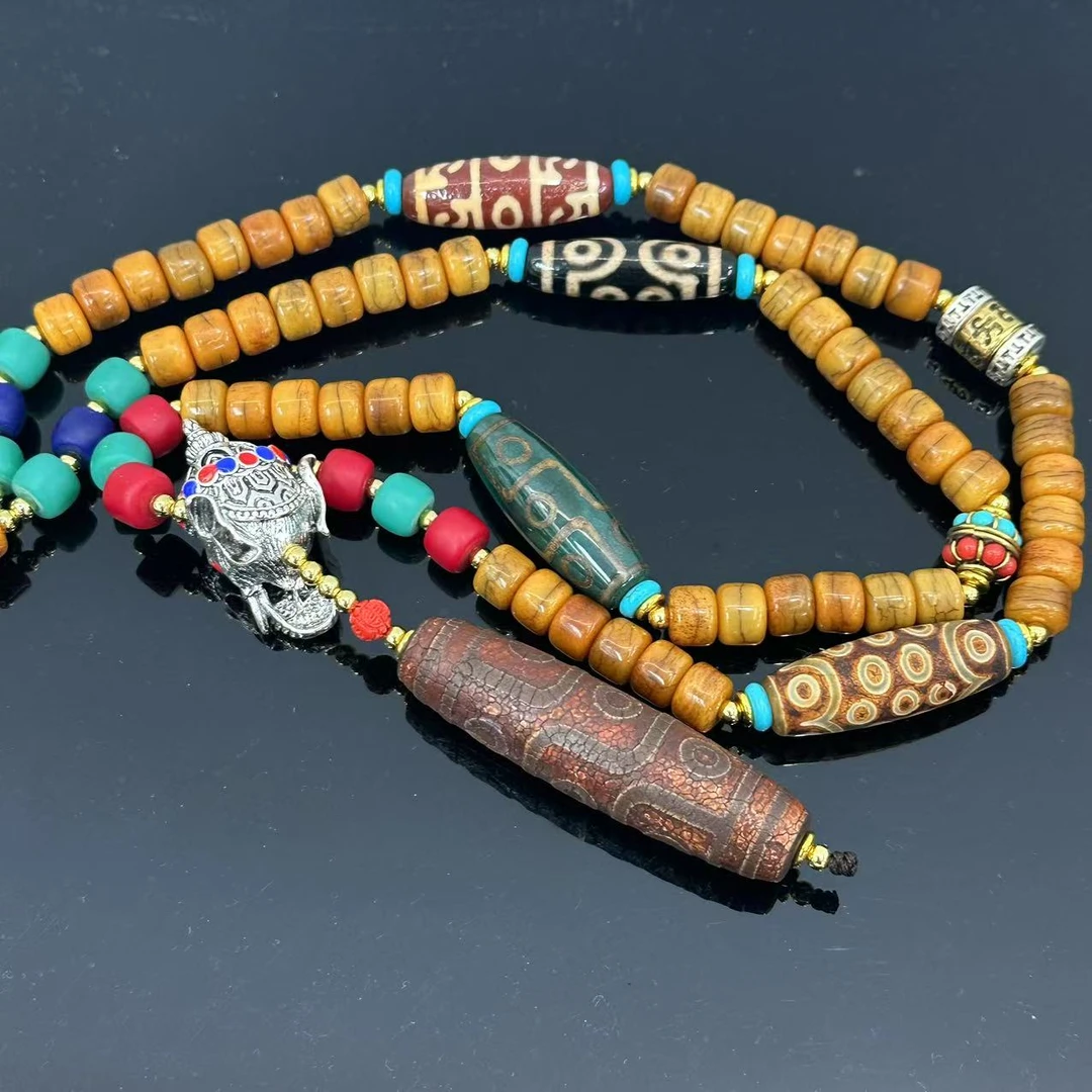 非金属珐琅吊坠 精品藏式高阶MMG九目吊坠S2