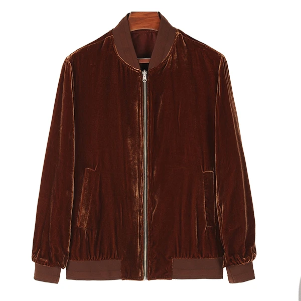 88872 男士双层双面棒球衫 桑蚕丝龟裂纹红云纱真丝绒中式上衣