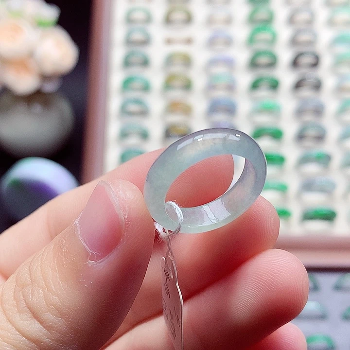 翡翠未镶嵌戒指14-15号