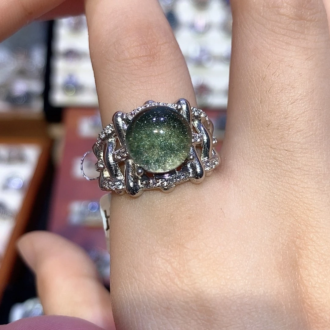 银S925镶嵌水晶戒指