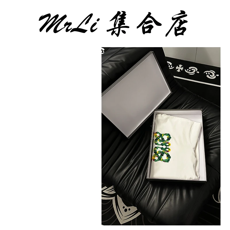 【1号链接】潮牌重磅纯棉圆领百搭短袖T恤时尚男女同款25113