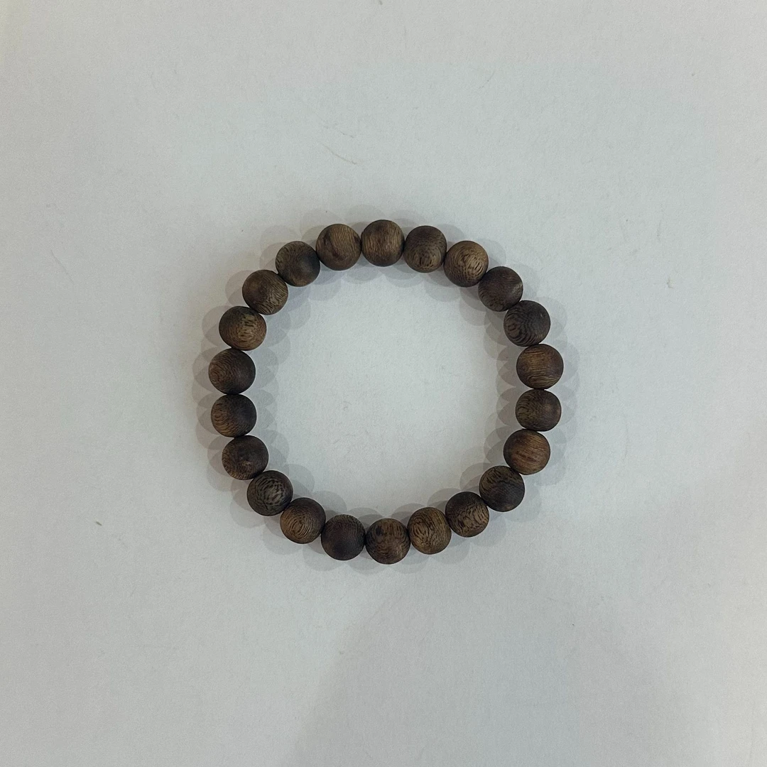 直播特价沉香9mm圆珠沉香天然凉感奇楠沉香手串手链6~7克单圈9mm6