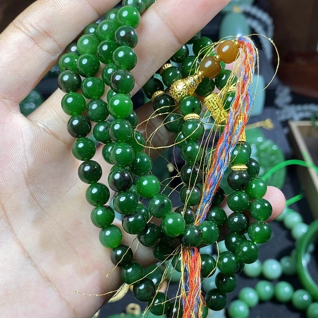 和田玉（碧玉）未镶嵌颈饰V****3