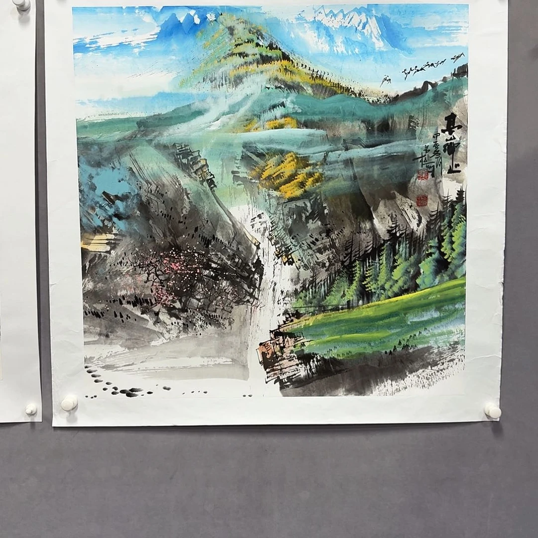 国画亲笔手绘放心去藏
