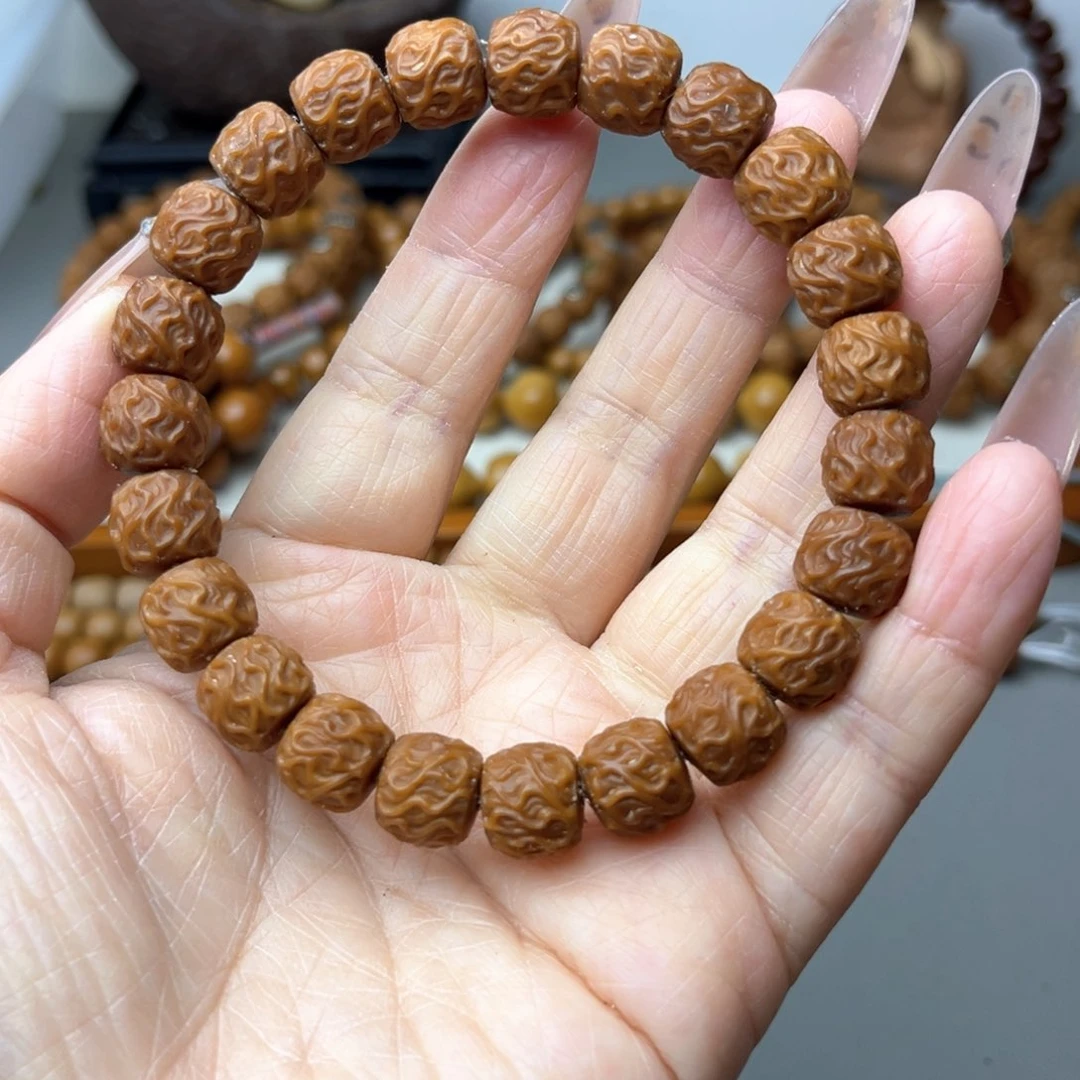 核桃手串/手链返油虎须龙纹