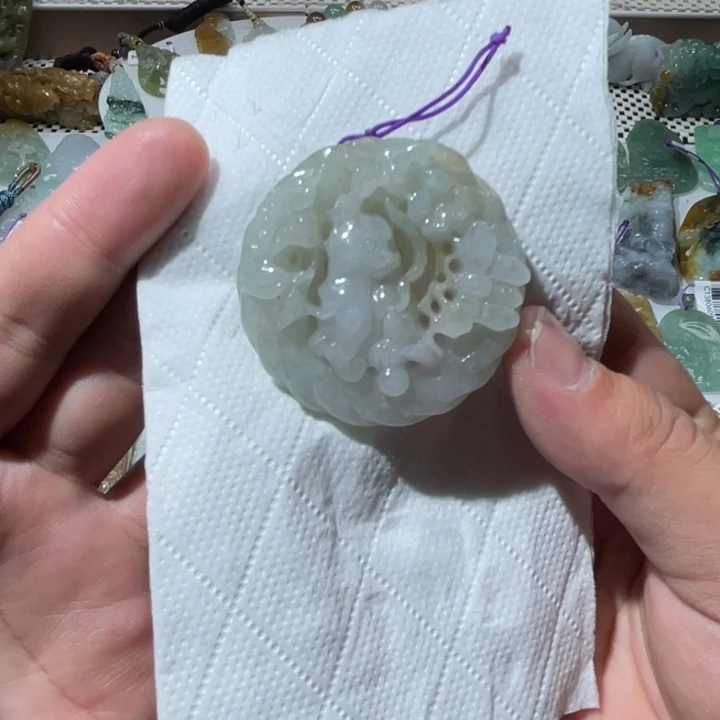 翡翠项链未镶嵌天然