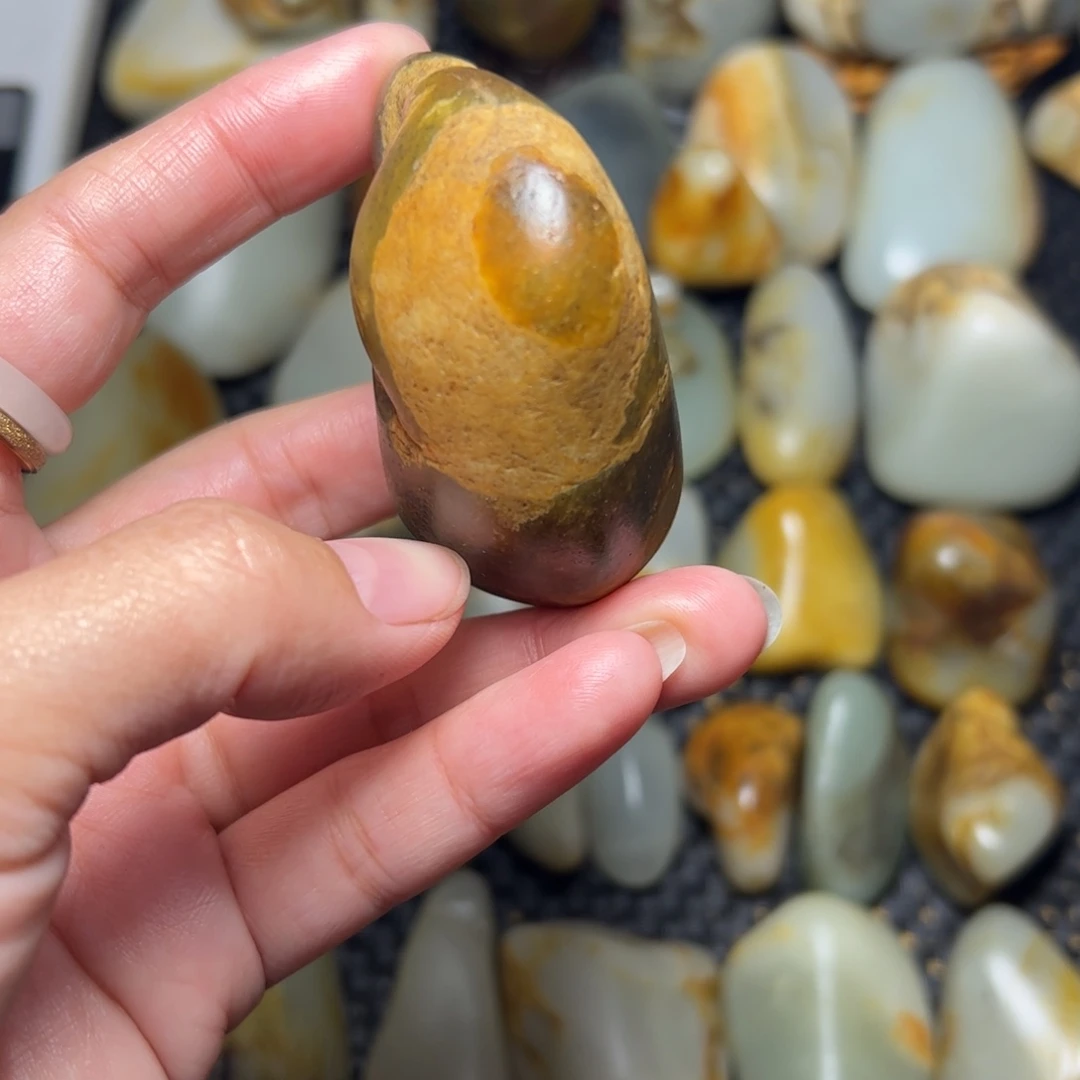 和田玉未镶嵌挂件65