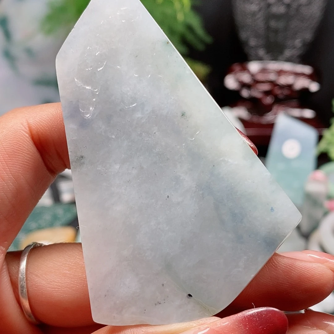 翡翠颈饰未镶嵌缅甸天然A货翡翠挂件