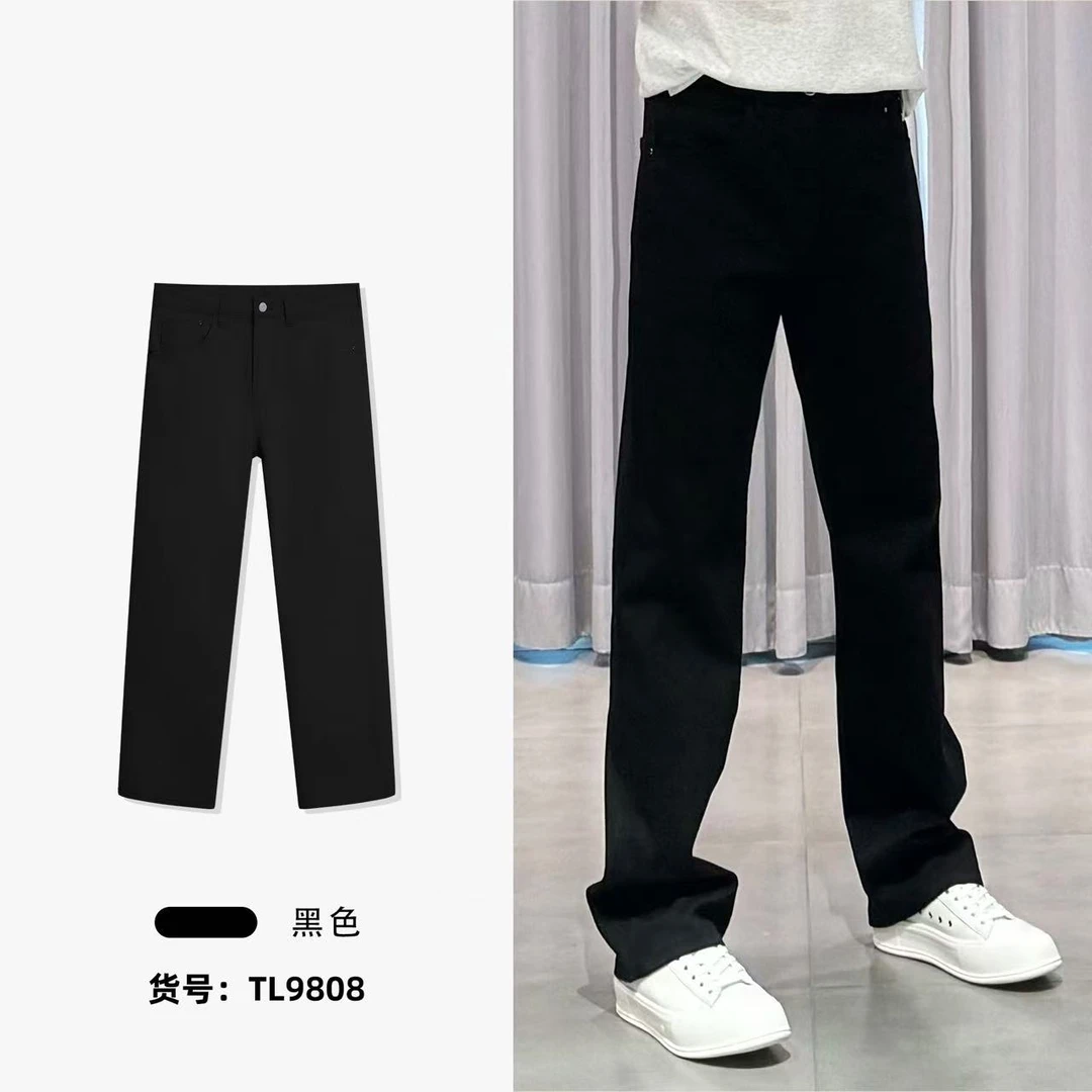 BLANDOO “百搭不出错” 男士简约弹力中直筒牛仔裤9808