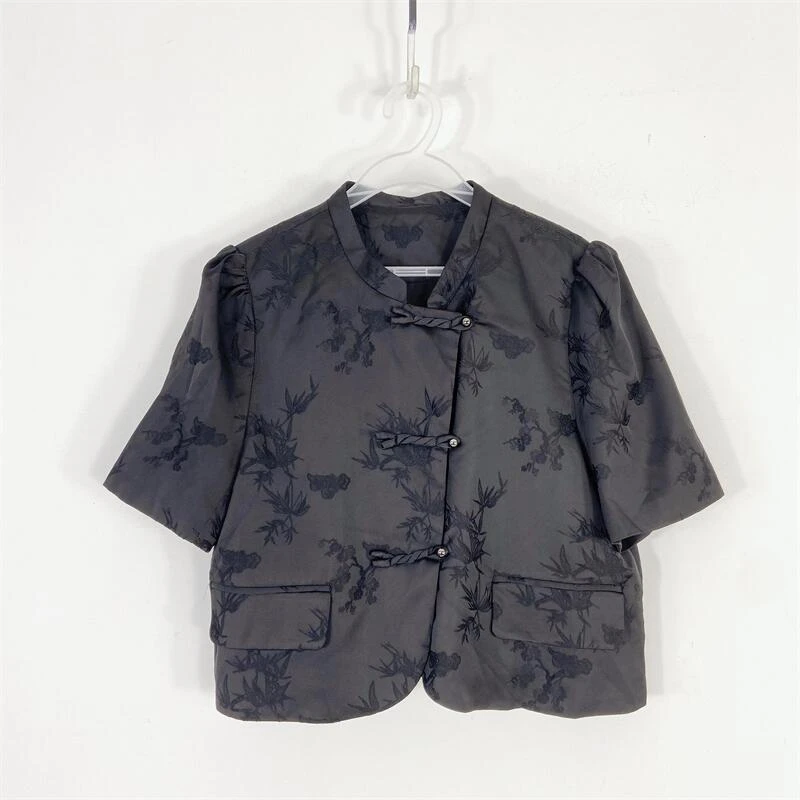 【77衣橱】KS0511精品女装上衣短袖T恤气质轻奢【红人上新】K