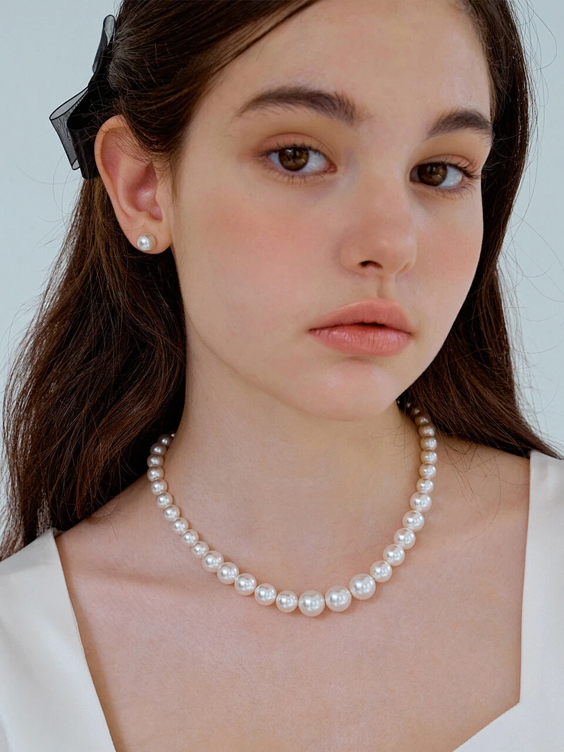 【奶糖】珠珠项链暖白时尚百搭优雅轻奢气质