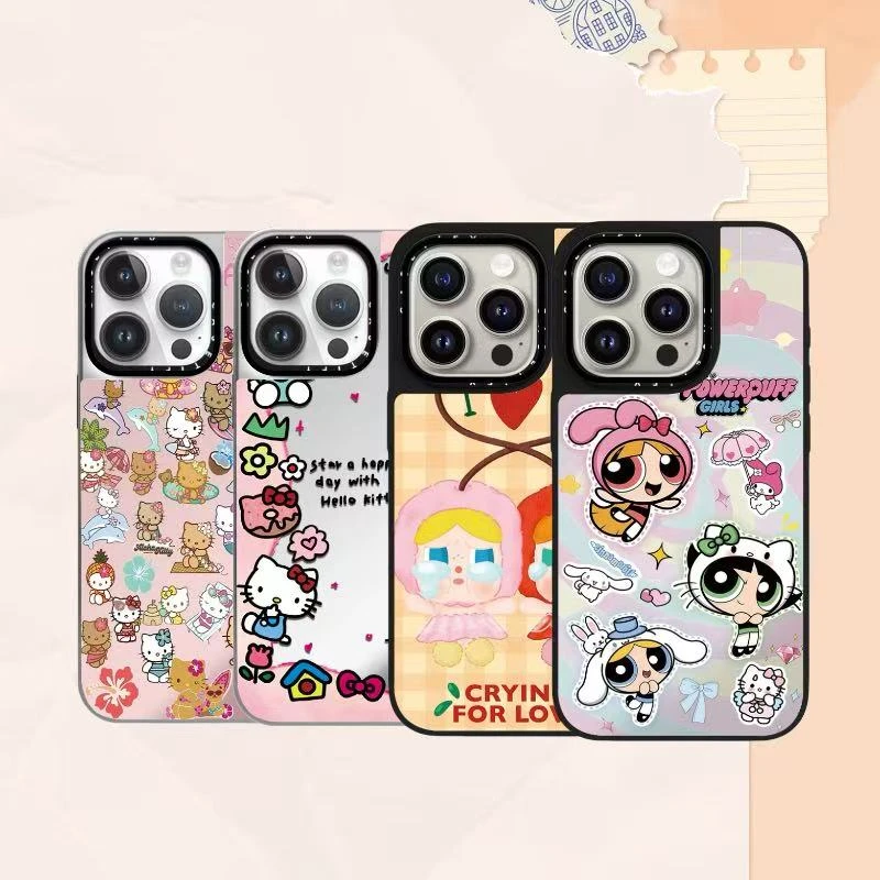 CA联名小女警KT猫哭娃适用于苹果iphone16pro/15pro/14pro手机壳