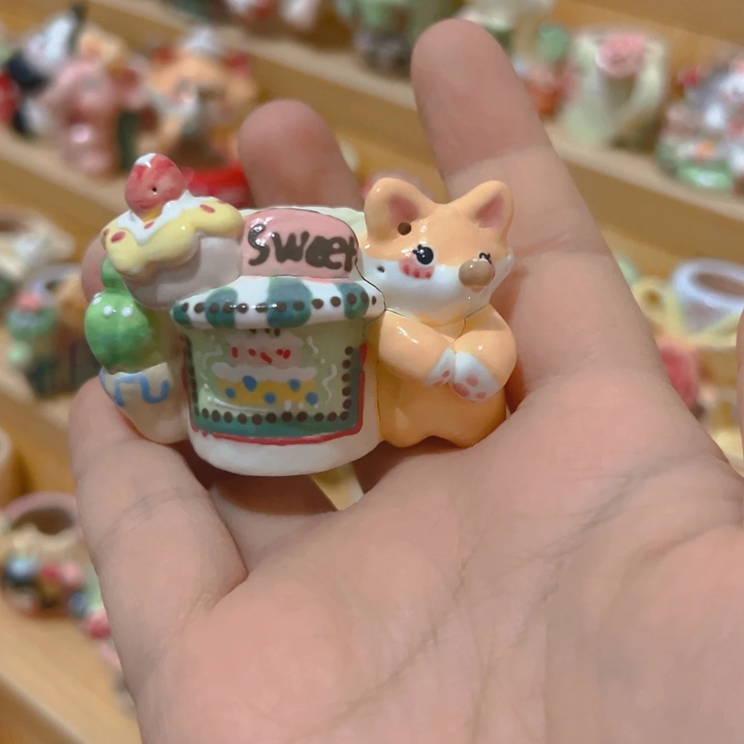 微瑕福福卡拉米纯手工多肉花盆