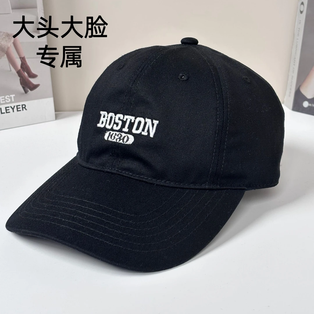 【清货大头大脸专属】春夏新款大头围棒球帽纯棉透气百搭鸭舌帽男女