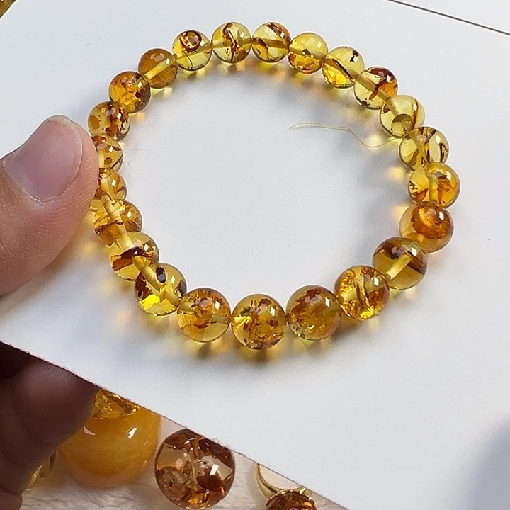 琥珀（花珀）项圈未镶嵌