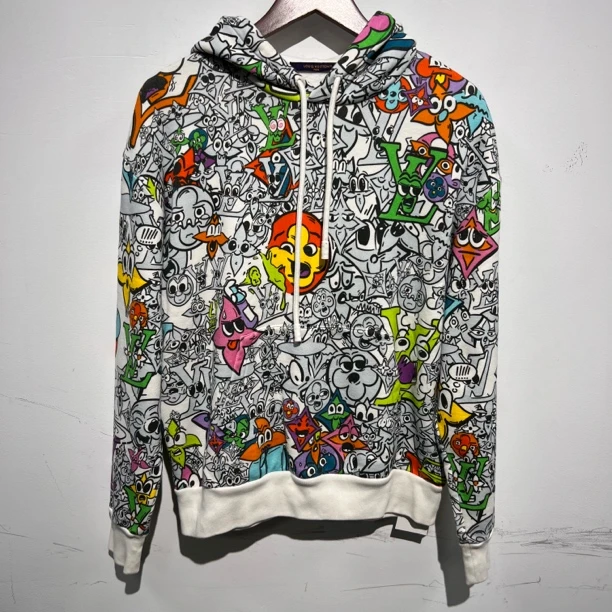 99新 LouisVuitton/路易威登 99新 Lv漫画满印帽衫 尺码：M