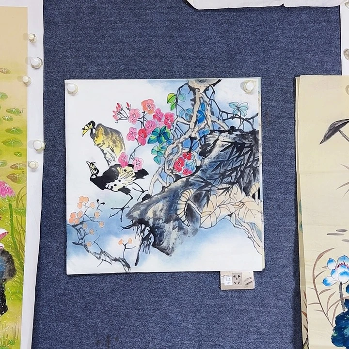 国画国画花鸟画作品