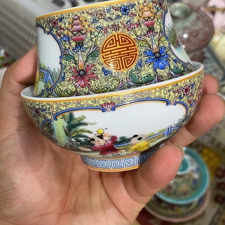 摆件景德镇陶瓷主人杯13455