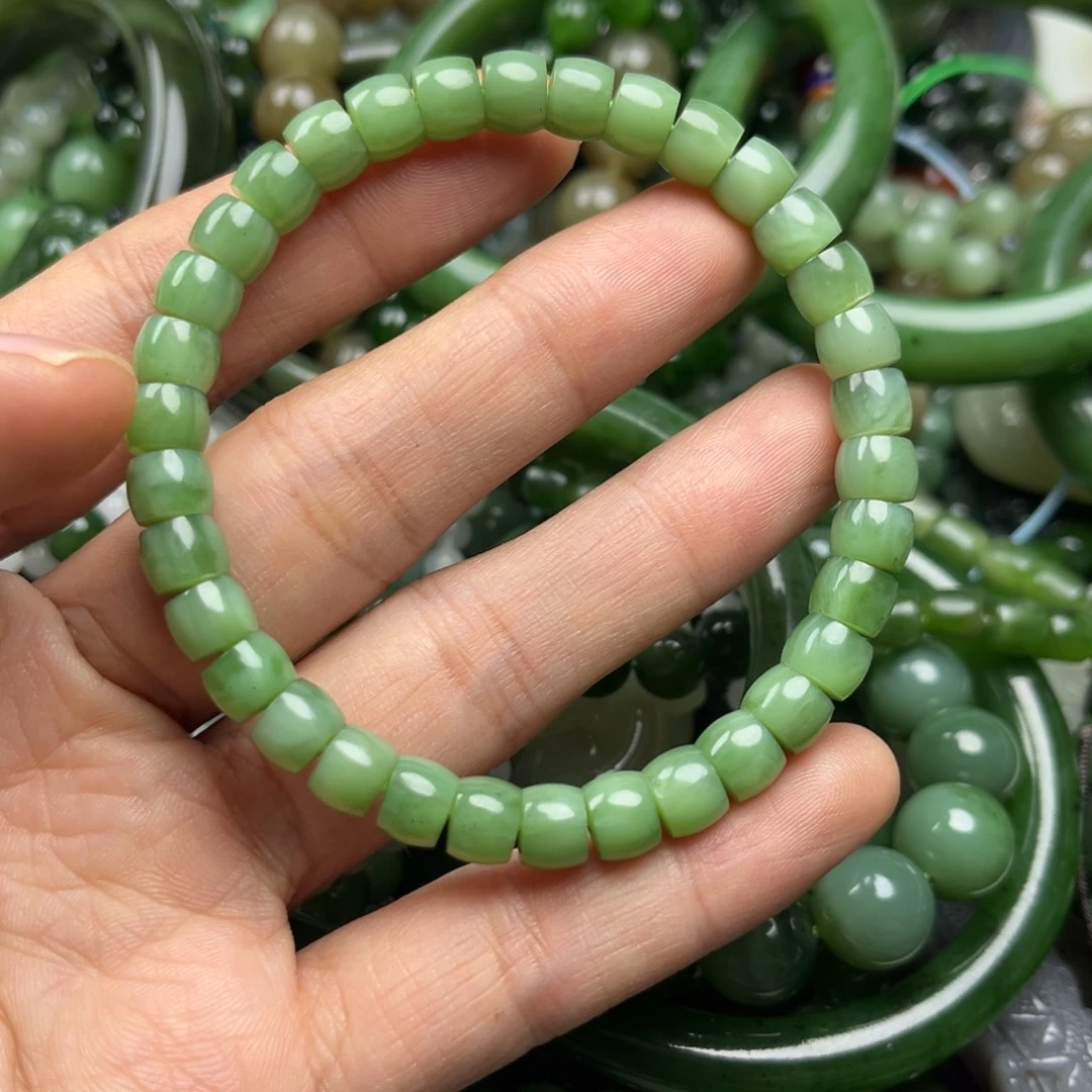 和田玉（碧玉）未镶嵌手串