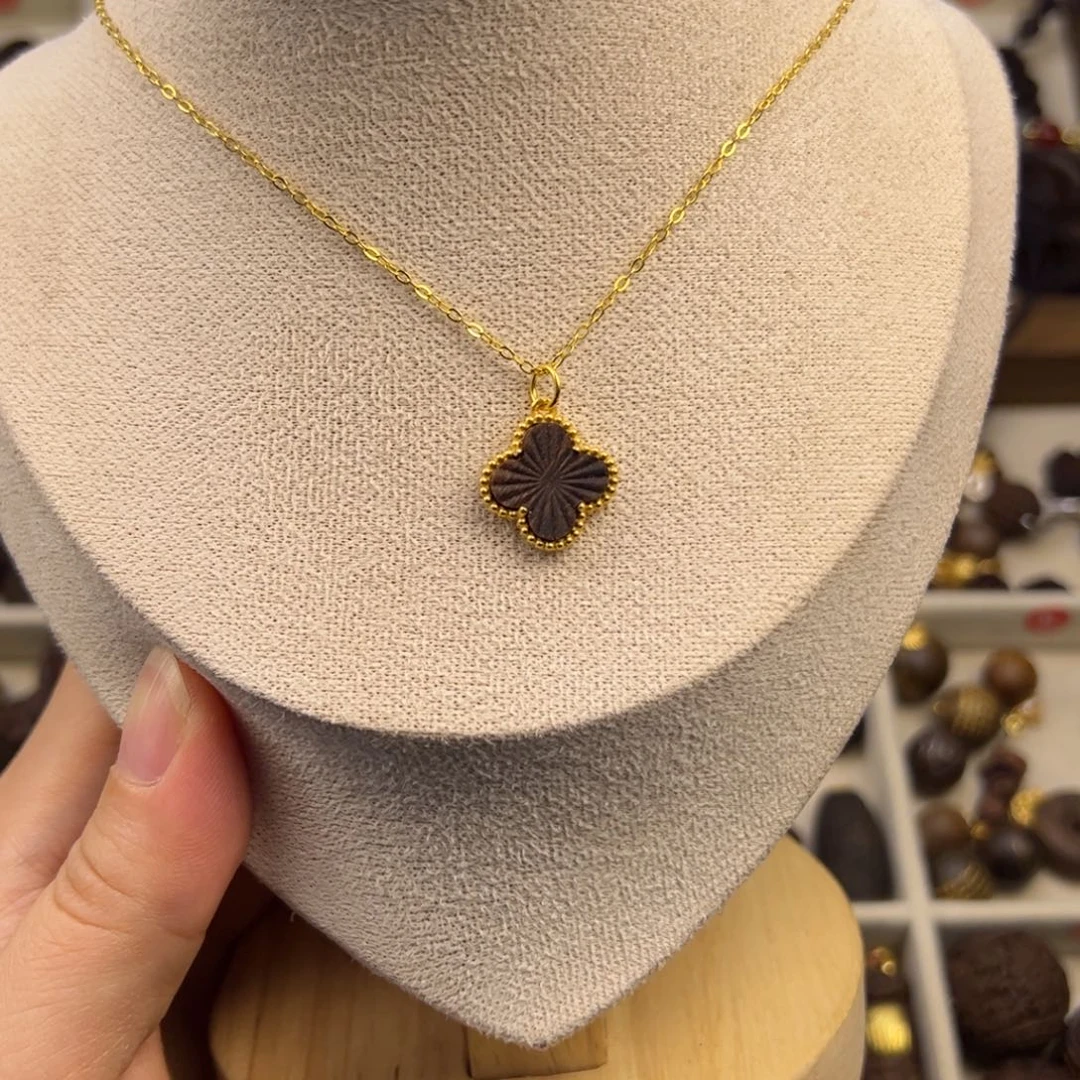 命***李银S925四叶草随行脖挂配饰