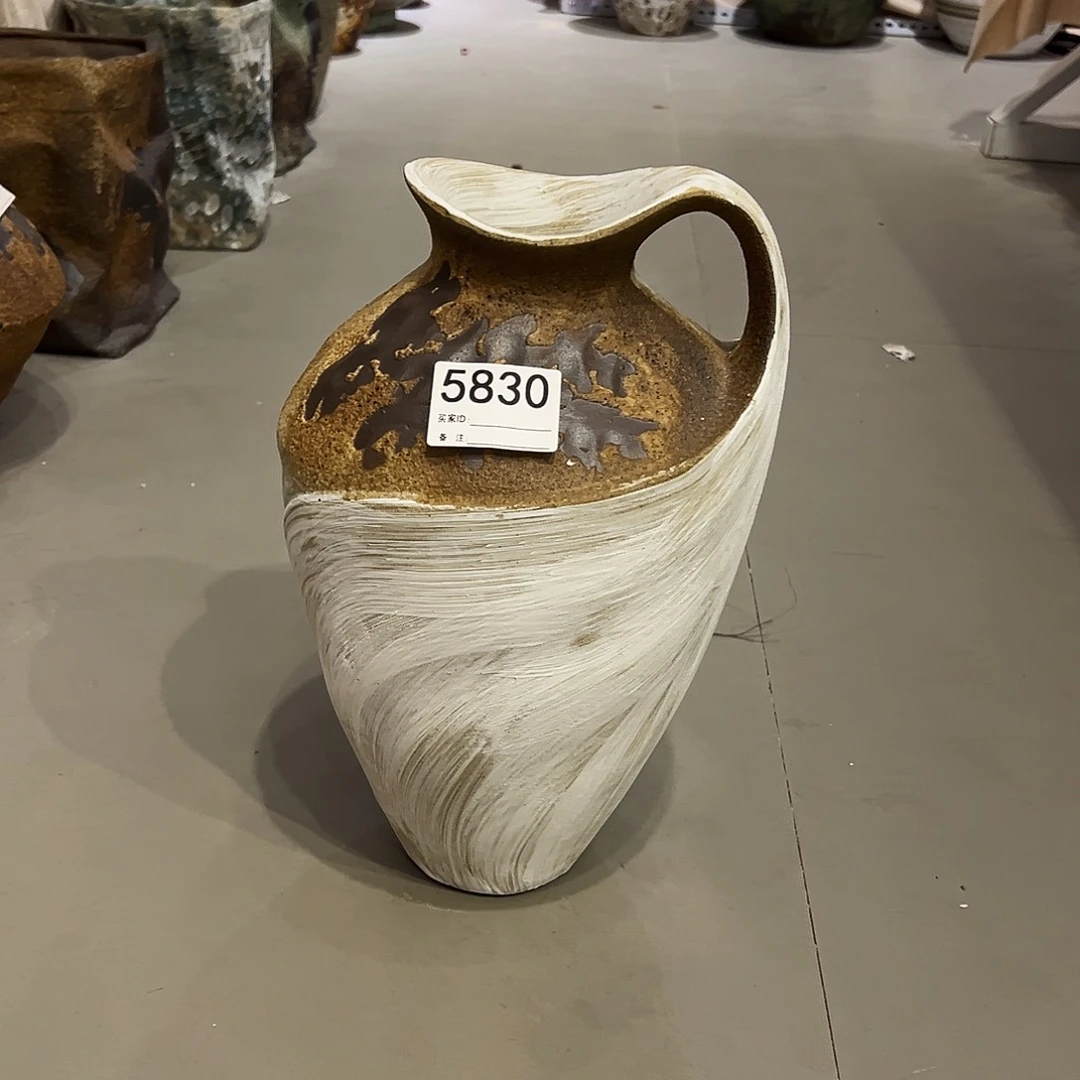 瓶艺**心5830高35口7陶瓷花瓶无孔