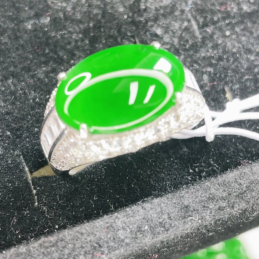 翡翠银S925镶嵌颈饰27