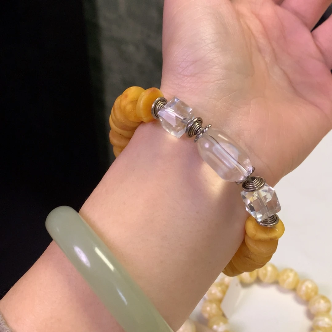 蜜蜡未镶嵌手串福利钱串子