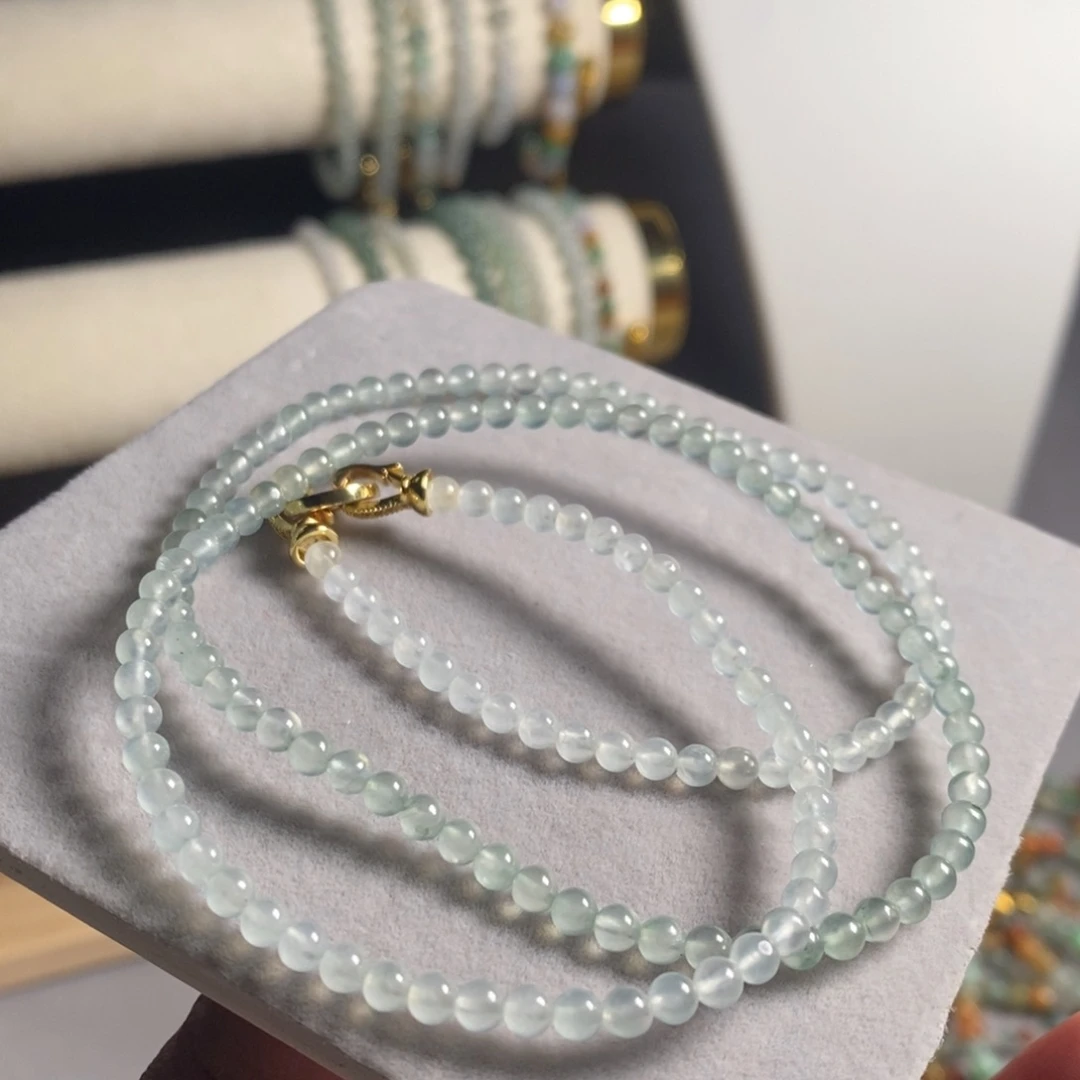 定制翡翠未镶嵌57 缅甸翡翠A货卡3.8