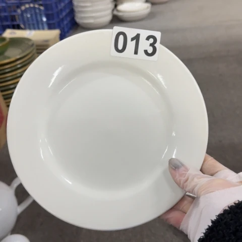 泥塑磁州窑出口尾货盘一个口径20.5高2