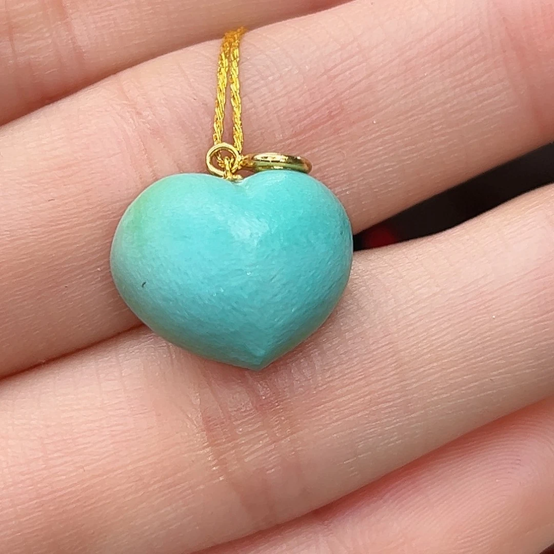 绿松石珠宝奇石18K金镶嵌