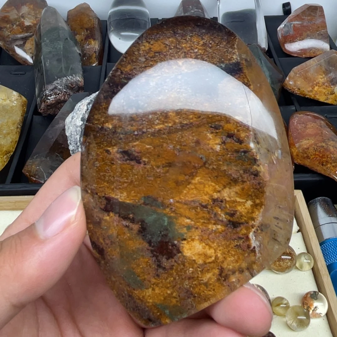 幽灵景石摆件未镶嵌水晶