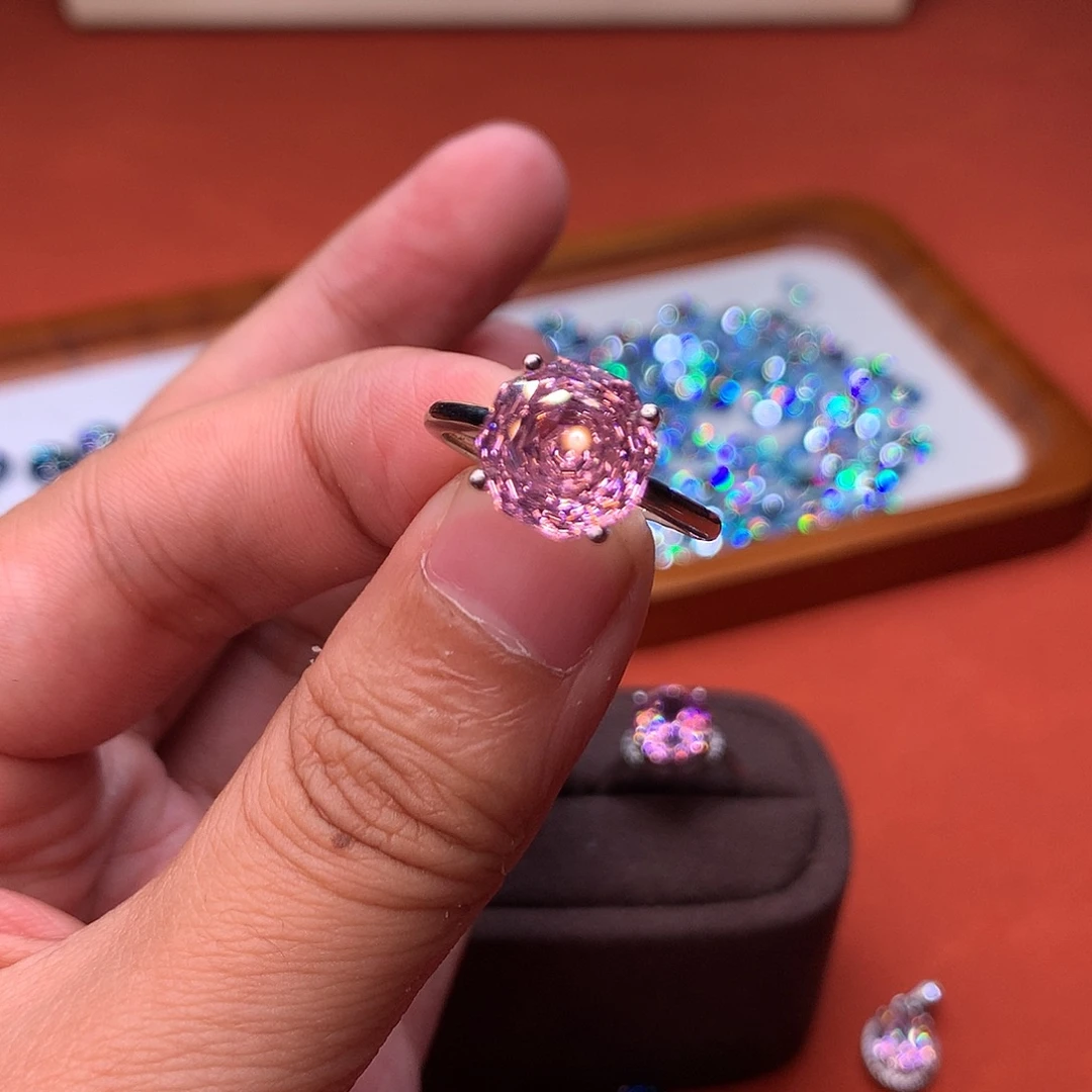 碧玺戒指银S925镶嵌