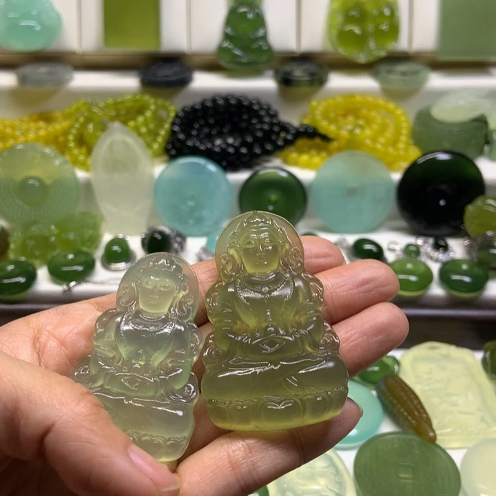 7***～蛇纹石玉未镶嵌颈饰