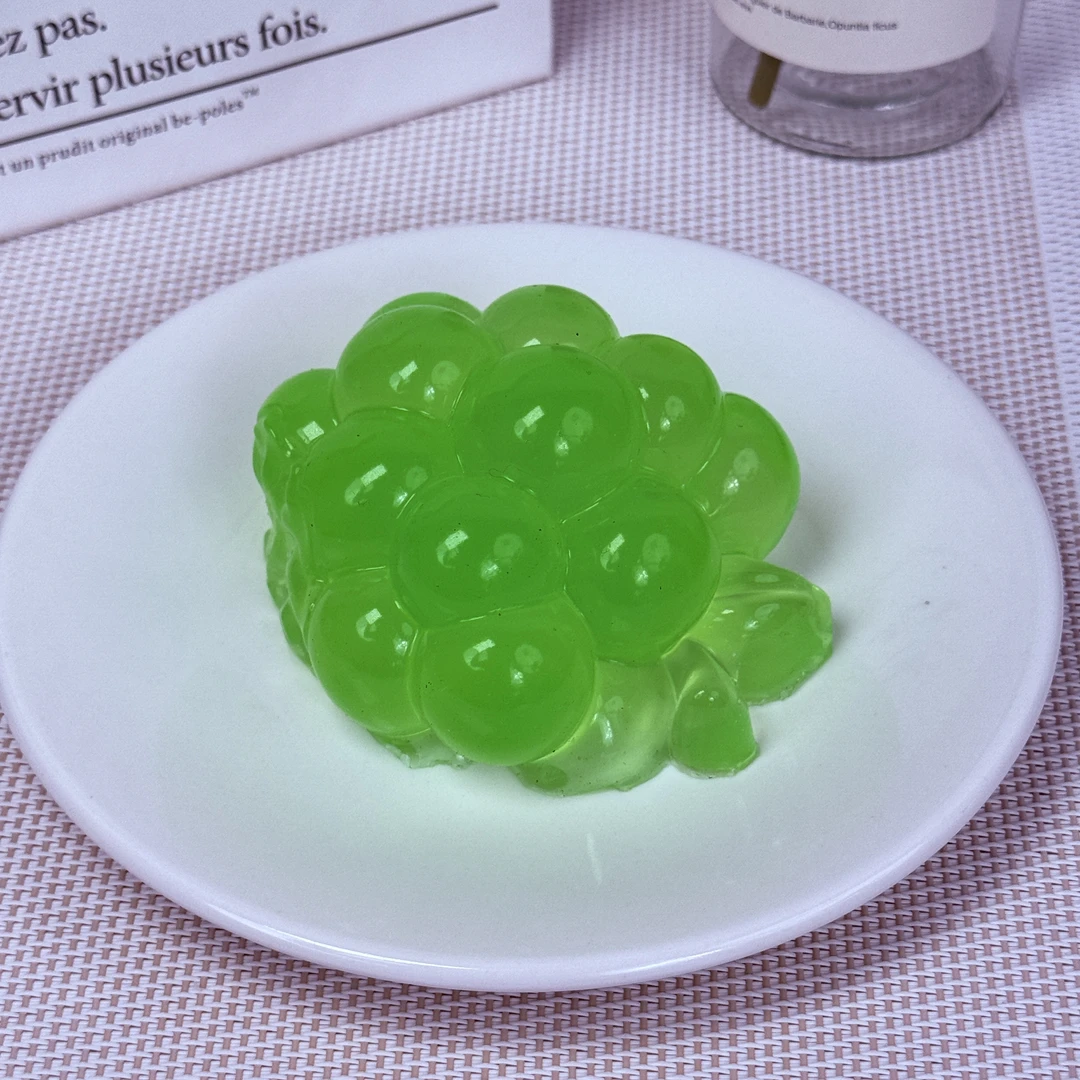 【青提葡萄捏捏 - 食品级硅胶】 通透葡串｜夏日臻选