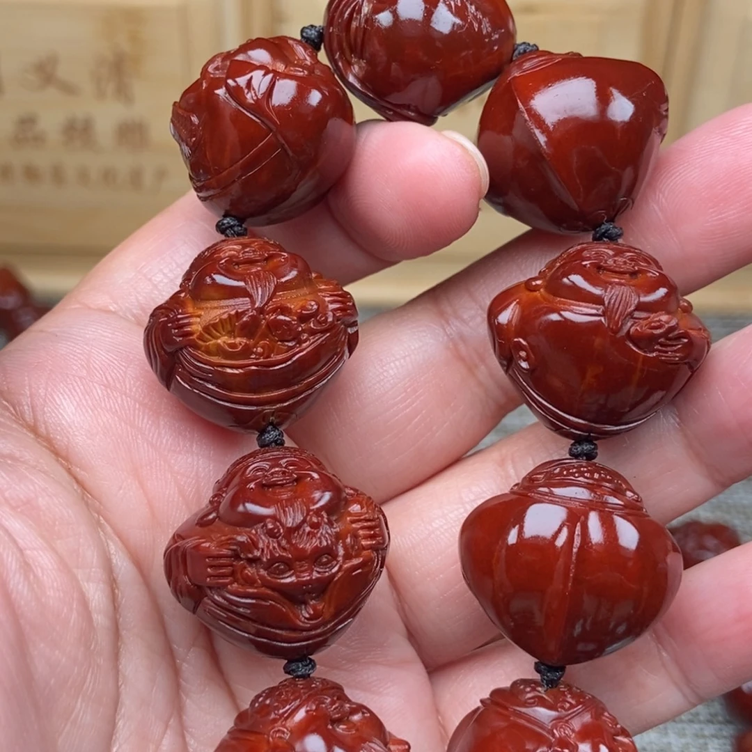 ****.吊坠橄榄核财神25