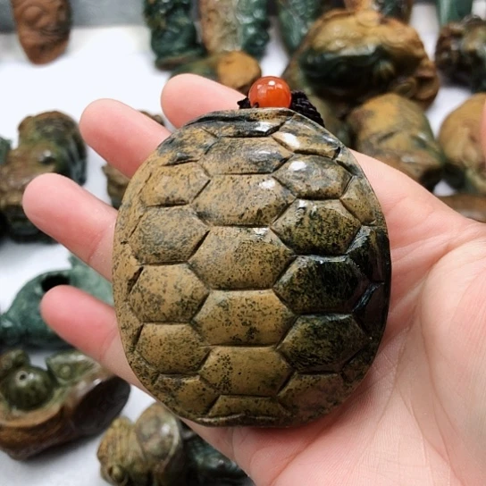 岫岩河磨玉（透闪石质玉）把件未镶嵌@*福