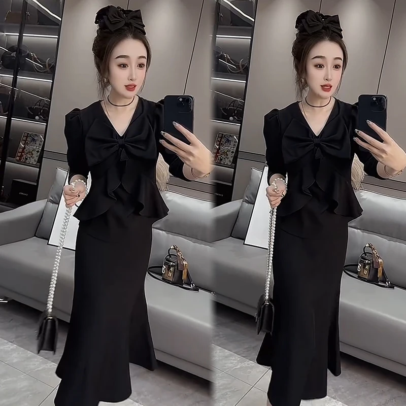 2025秋季新款时尚显瘦气质网红高档套装女高级百搭宽松大码两件套