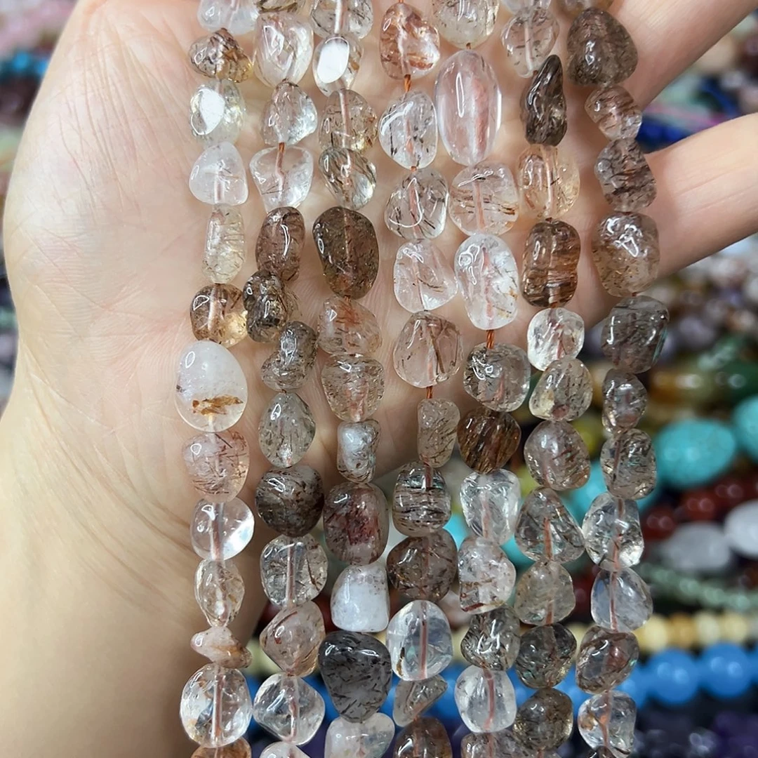 玛瑙/玉髓合金珠宝半成品 卡10左右黑金超七随行一条