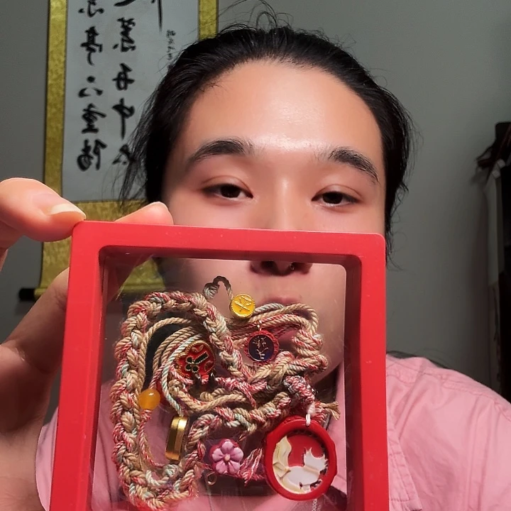 纯铜石英石小狐狸手编