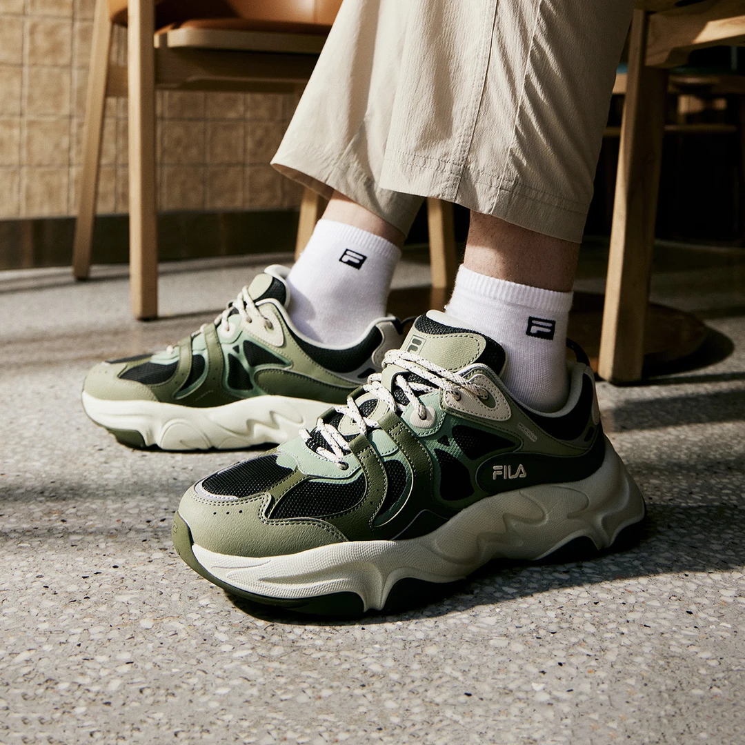 Fila/斐乐【火星3代】春夏新款情侣复古透气运动老爹鞋F12M432103F