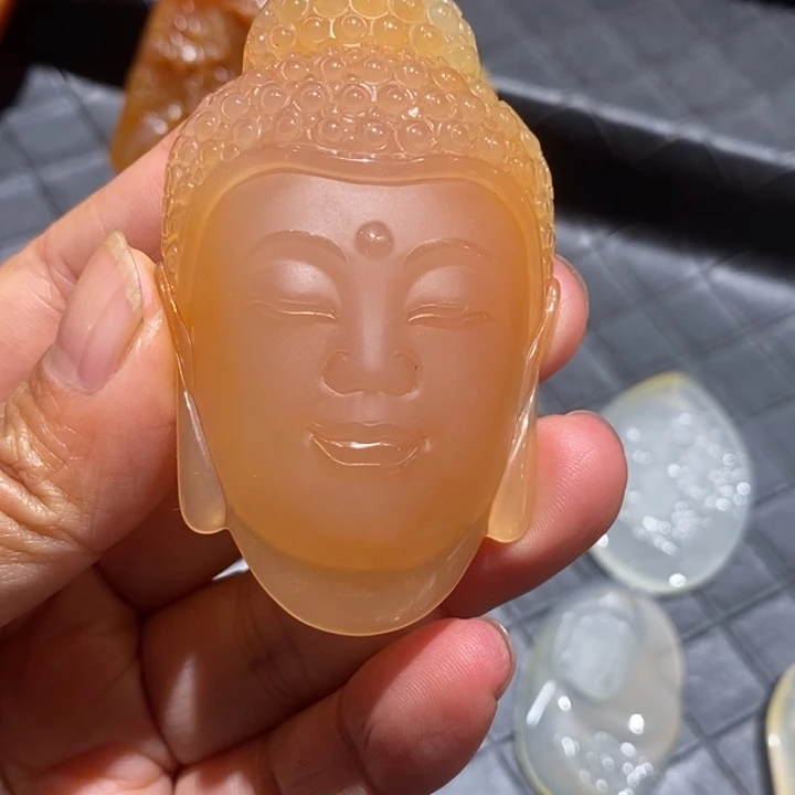 石英质玉（黄龙玉）未镶嵌挂件