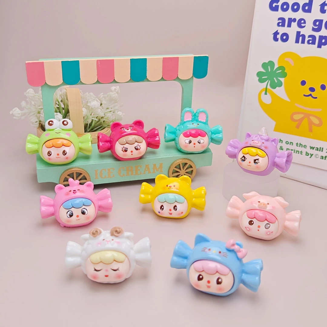 糖果动物崽崽 对对碰 概率1/9 潮玩diy桌面车载小摆件