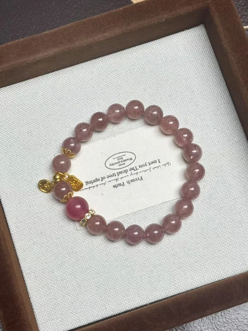 非金属仿珍珠手链 两条叠戴单圈手链简约时尚生日礼物