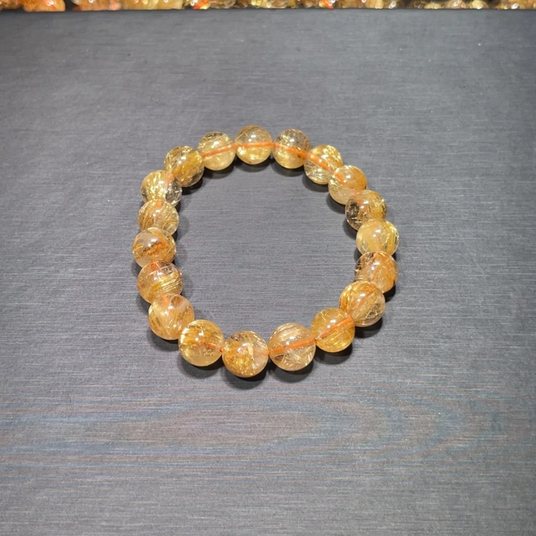 有***i水晶手链未镶嵌金钛晶