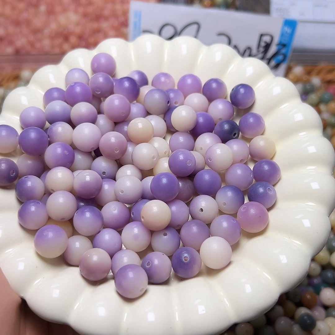 菩提根/象牙果吊坠卡12紫玉蝶圆120颗